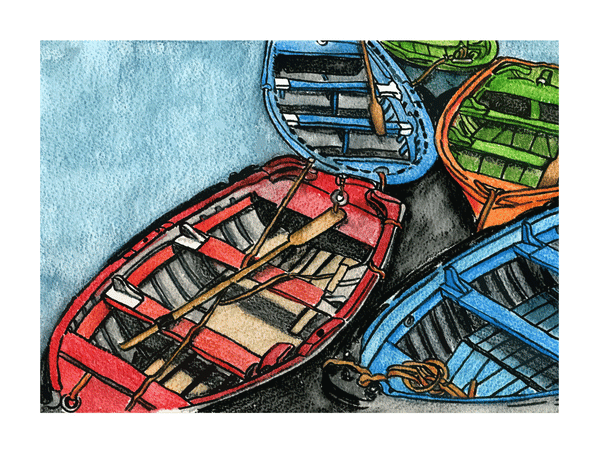 The red row boat - Estudio de arte Pasaiarte, estudio pasaiarte, Donosti, 
